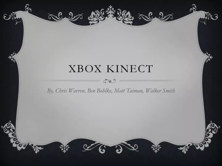 xbox kinect