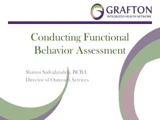Conducting Functional Behavior Assessment