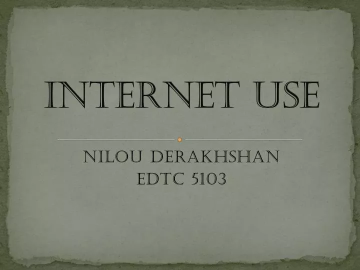 internet use