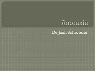 anorexie