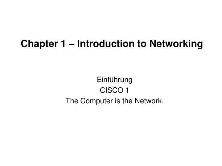 chapter 1 introduction to networking