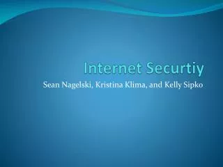 Internet Securtiy