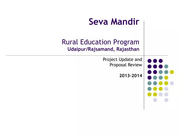 seva mandir rural education program udaipur rajsamand rajasthan