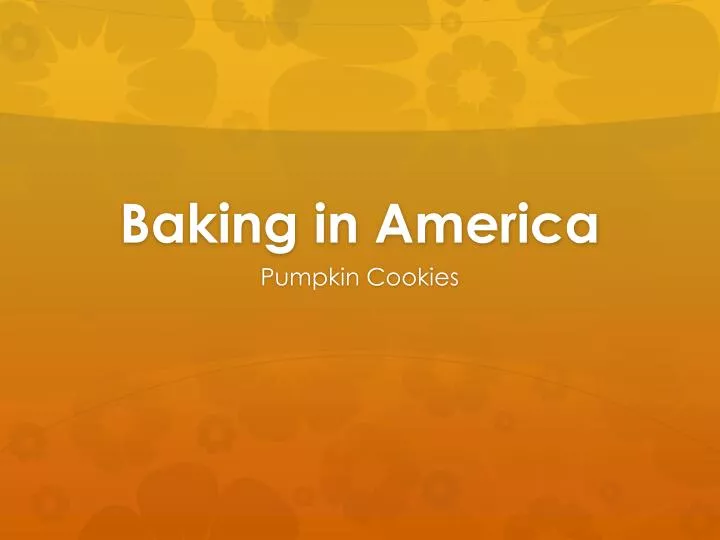 baking in america