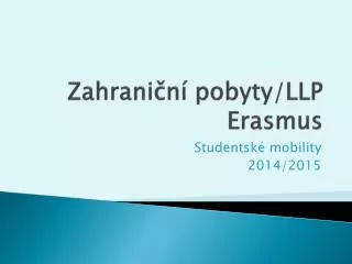 zahrani n pobyty llp erasmus