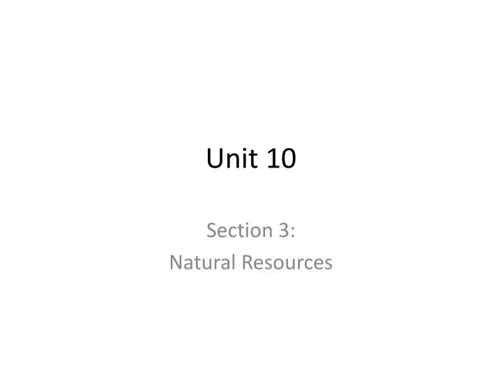 unit 10