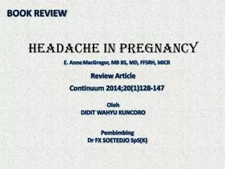 headache in pregnancy