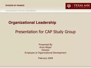 Organizational Leadership