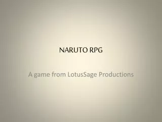NARUTO RPG