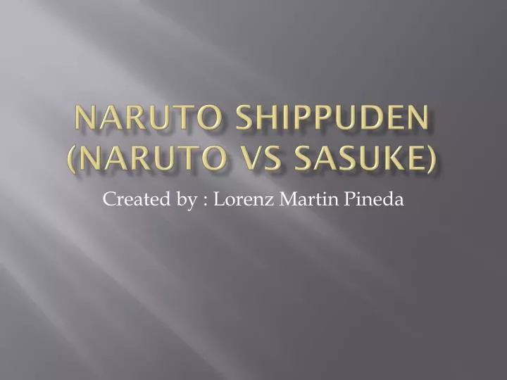 naruto shippuden naruto vs sasuke