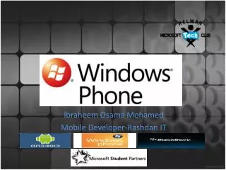 Ibraheem Osama Mohamed Mobile Developer - Rashdan IT