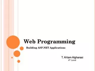 Web Programming