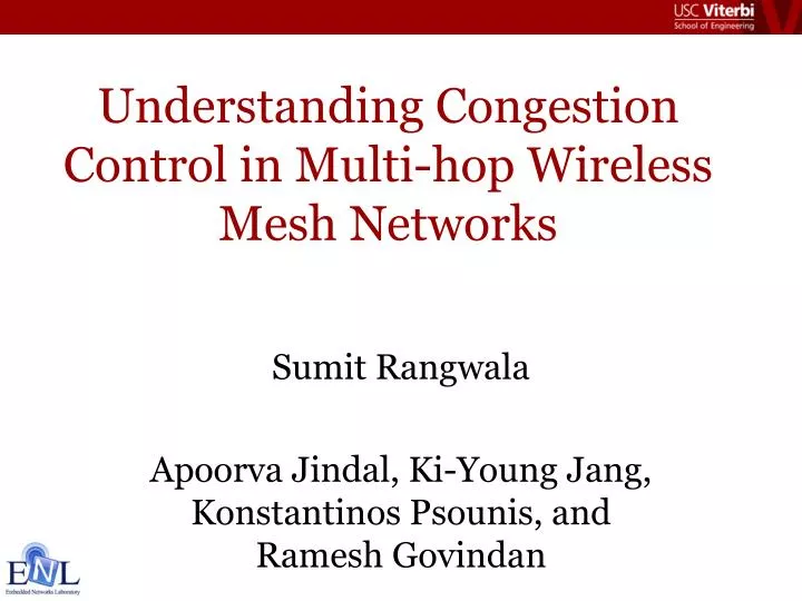understanding congestion control in multi hop wireless mesh networks