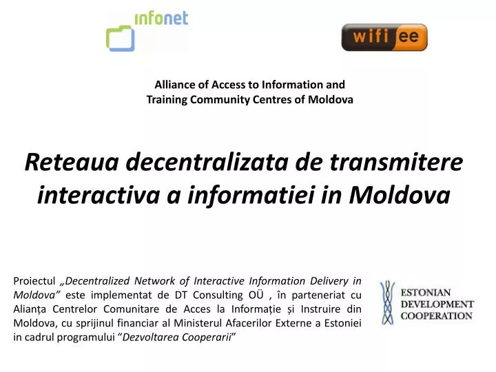 reteaua decentralizata de transmitere interactiva a informatiei in moldova