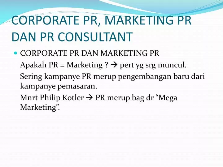 corporate pr marketing pr dan pr consultant