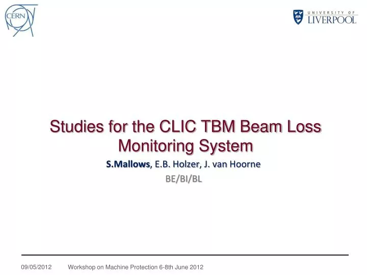 studies for the clic tbm beam loss monitoring system