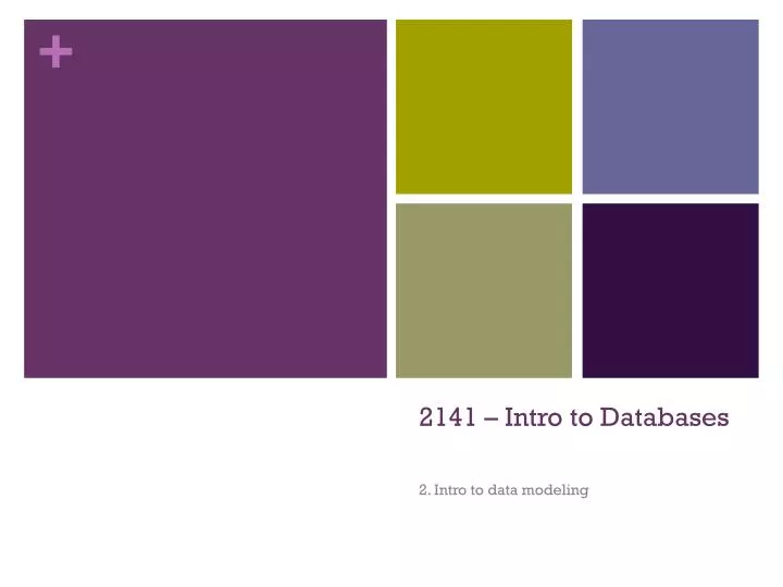 2141 intro to databases