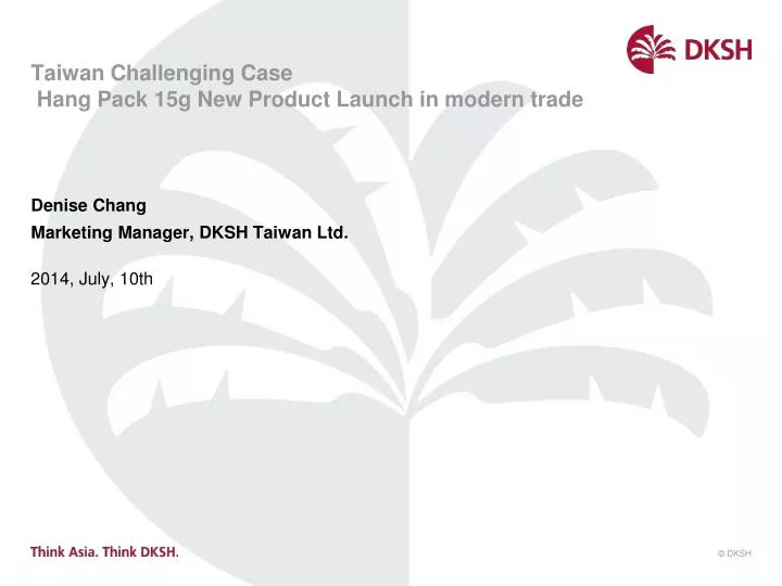 taiwan challenging case hang pack 15g new product launch in modern trade