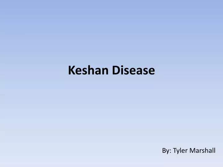 keshan disease