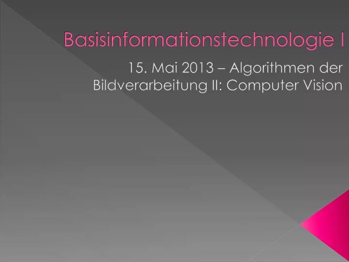 basisinformationstechnologie i