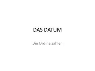 das datum