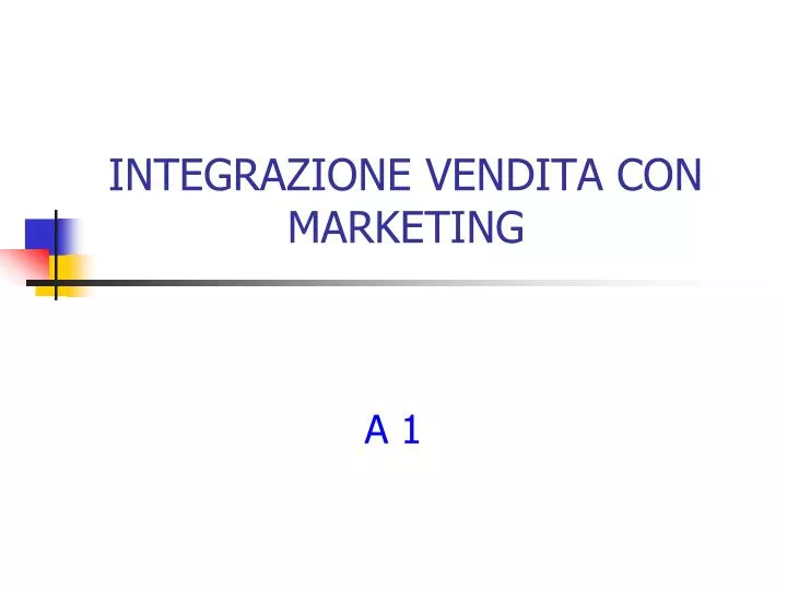 integrazione vendita con marketing