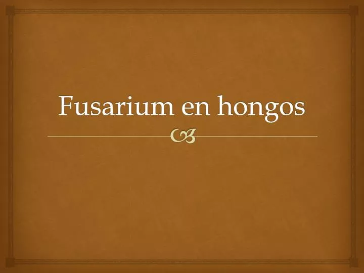 fusarium en hongos