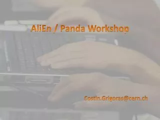 AliEn / Panda Workshop