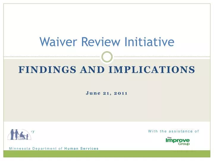 waiver review initiative