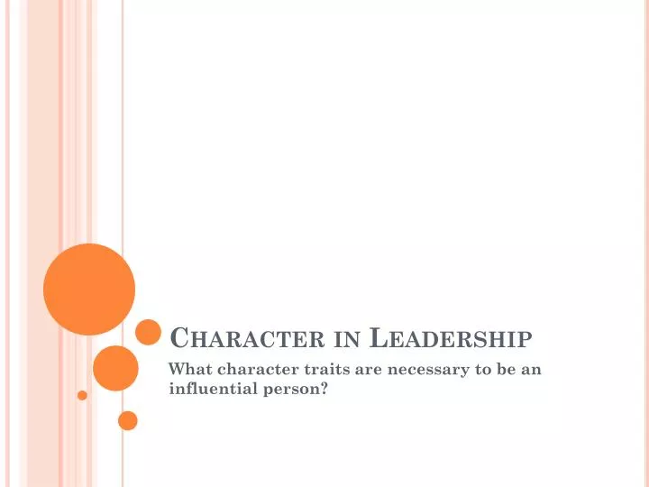 character in leadership