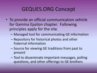 geques org concept