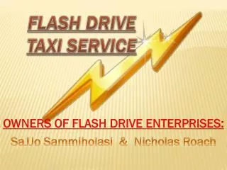 FLASH DRIVE TAXI SERVICE