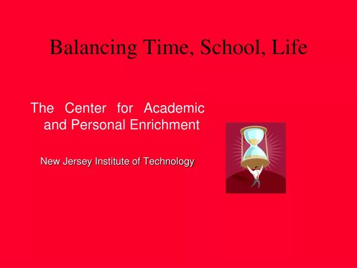 balancing time school life
