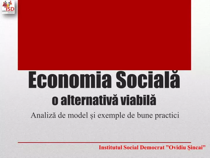 economia social o alternativ viabil