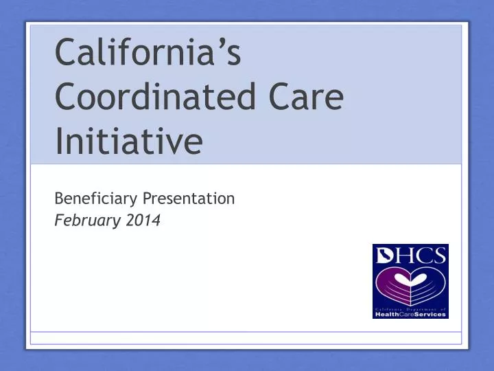 california s coordinated care initiative