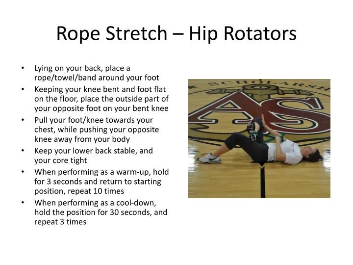 rope stretch hip rotators