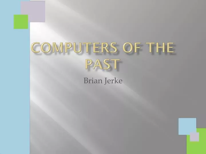 computers of the past