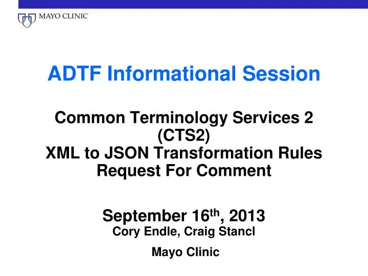 adtf informational session