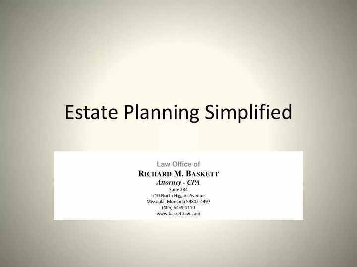 estate planning simplified