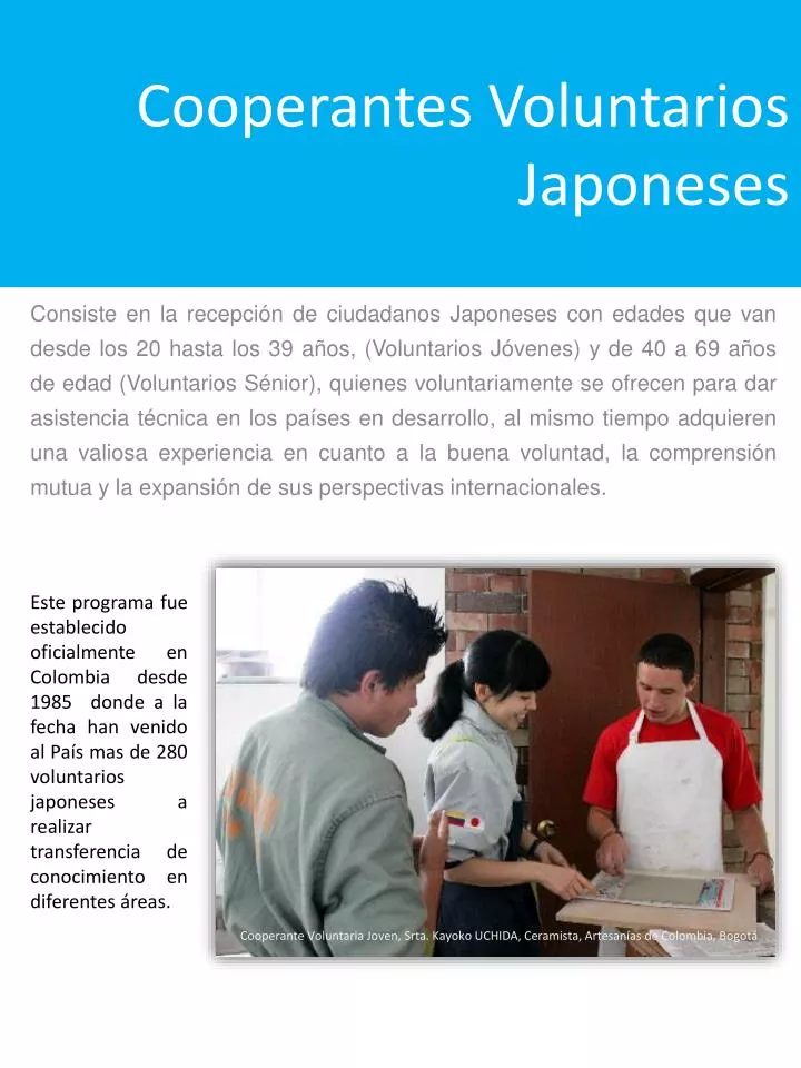 cooperantes voluntarios japoneses