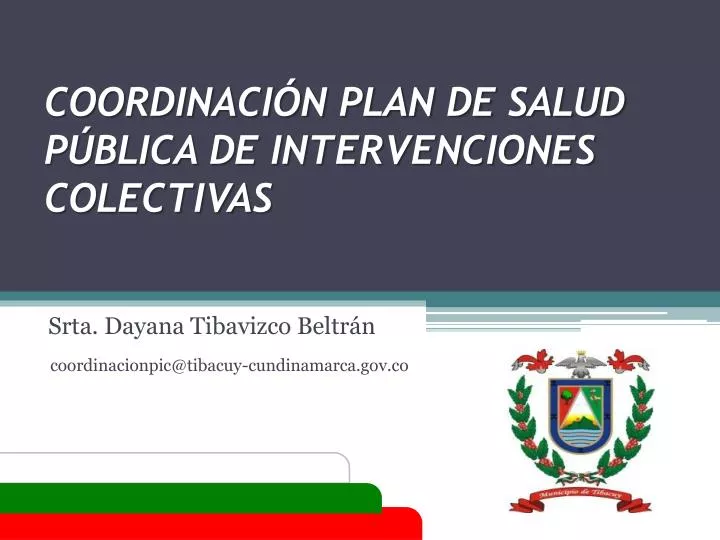 coordinaci n plan de salud p blica de intervenciones colectivas