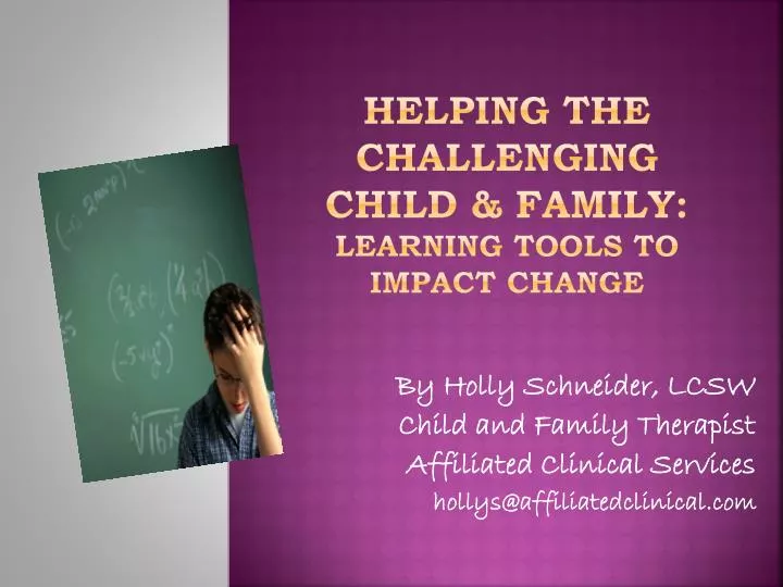 helping the challenging child family learning tools to impact change