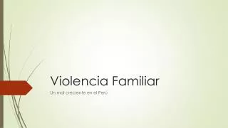 violencia familiar