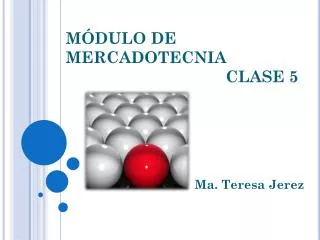 m dulo de mercadotecnia clase 5