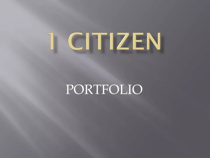 1 citizen