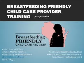 Breastfeeding Friendly Child Care Provider Training