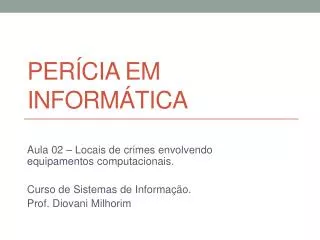 per cia em inform tica