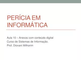 per cia em inform tica