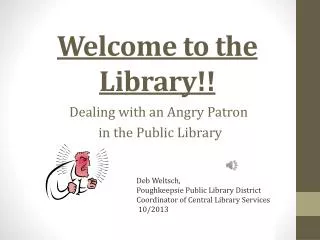 Welcome to the Library!!