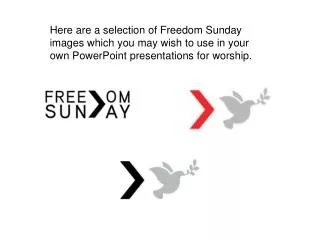 freedom sunday presentation